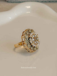 Small Kundan Mandala Ring - SOKORA JEWELSSmall Kundan Mandala RingRING