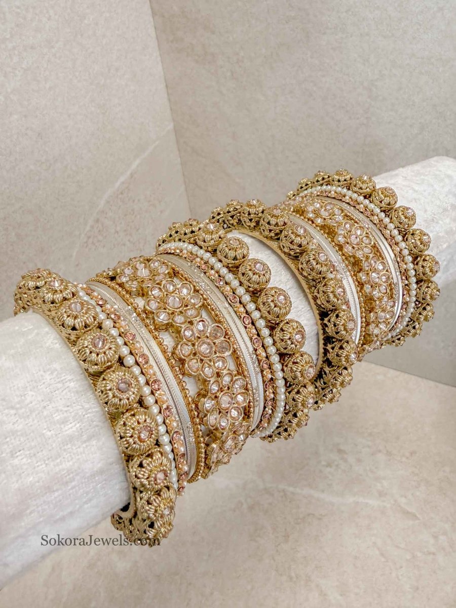 Small Luxury Jodhaa Bangle set - SOKORA JEWELSSmall Luxury Jodhaa Bangle setBANGLES