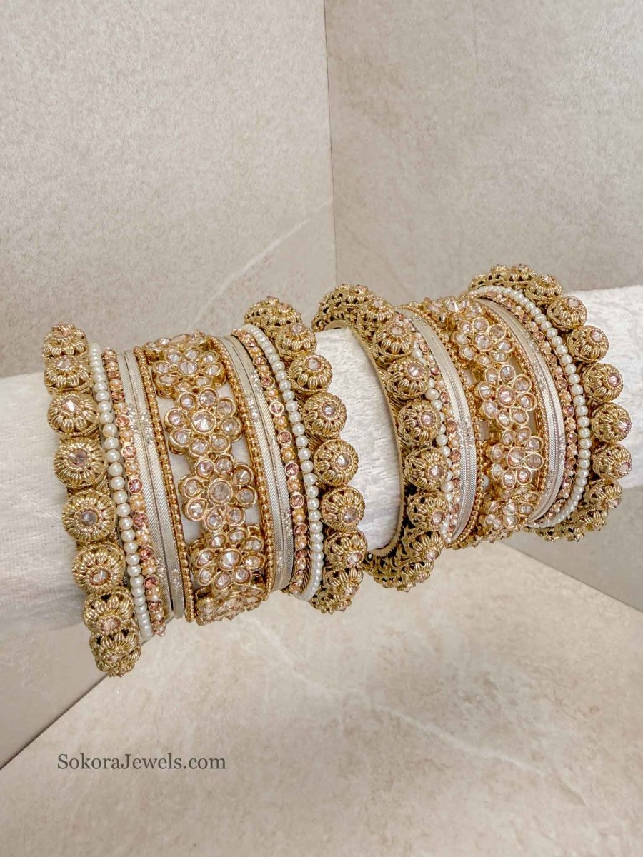 Small Luxury Jodhaa Bangle set - SOKORA JEWELSSmall Luxury Jodhaa Bangle setBANGLES