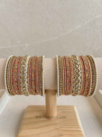 Small Luxury Pearly Bangle Set - 4 Colour Options - SOKORA JEWELSSmall Luxury Pearly Bangle Set - 4 Colour OptionsBANGLES