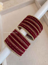 Small Maroon Bangle set - SOKORA JEWELSSmall Maroon Bangle setBANGLES