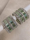 Small Mint and Silver Bangle Set - SOKORA JEWELSSmall Mint and Silver Bangle SetBANGLES