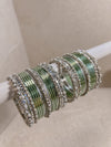 Small Mint and Silver Bangle Set - SOKORA JEWELSSmall Mint and Silver Bangle SetBANGLES