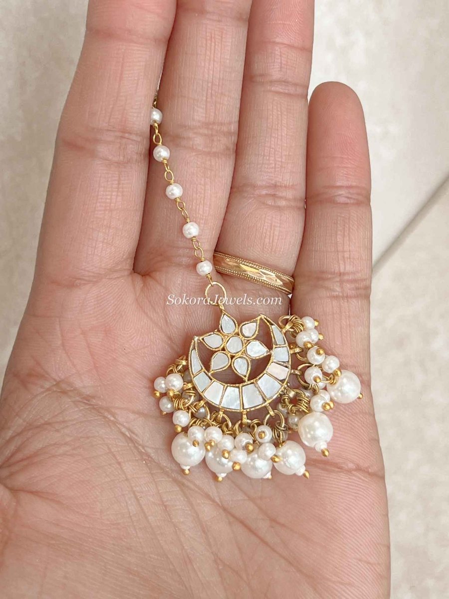 Small Mother of Pearl Tikka - SOKORA JEWELSSmall Mother of Pearl Tikka
