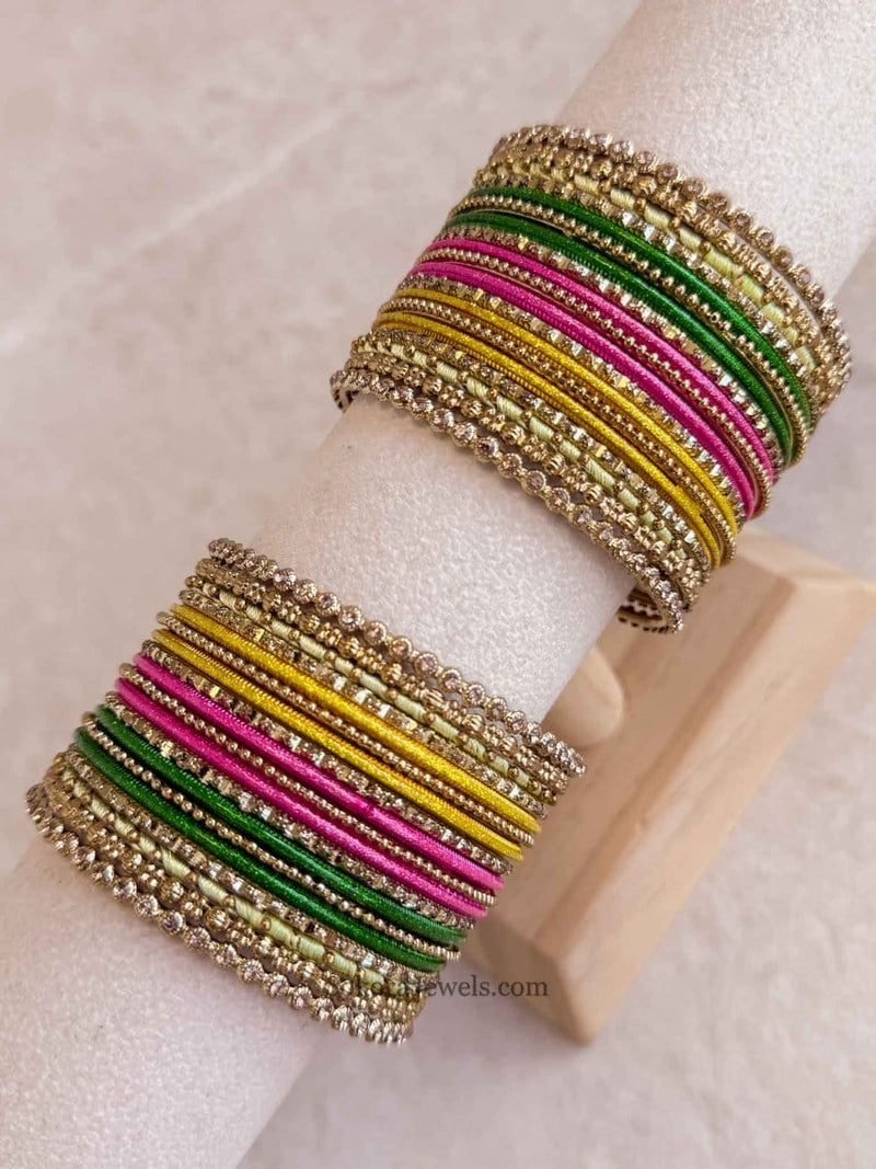 Small Multicolour Bangle Set - SOKORA JEWELSSmall Multicolour Bangle SetBANGLES