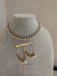 Small Necklace & Hoop set - SOKORA JEWELSSmall Necklace & Hoop setNECKLACE SETS