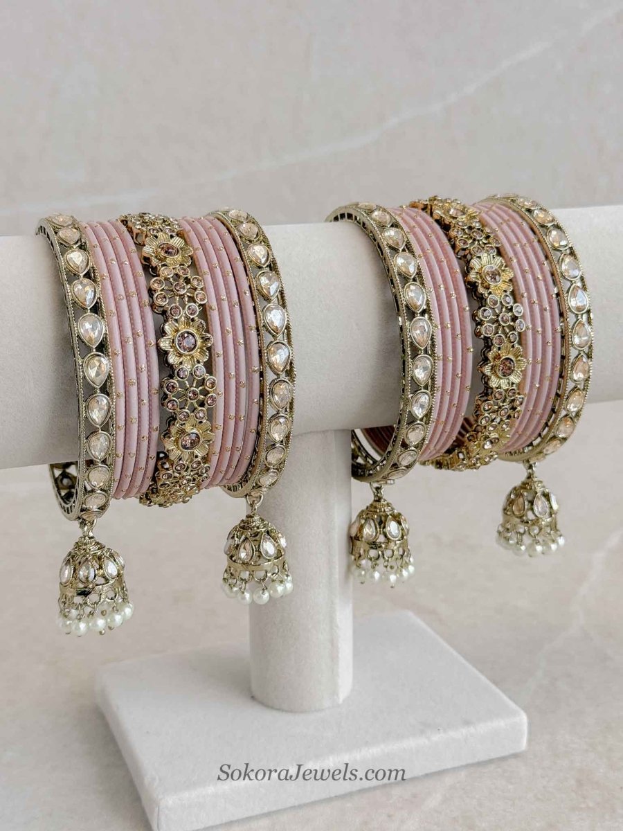 Small Nude Bangles Set - SOKORA JEWELSSmall Nude Bangles SetBANGLES