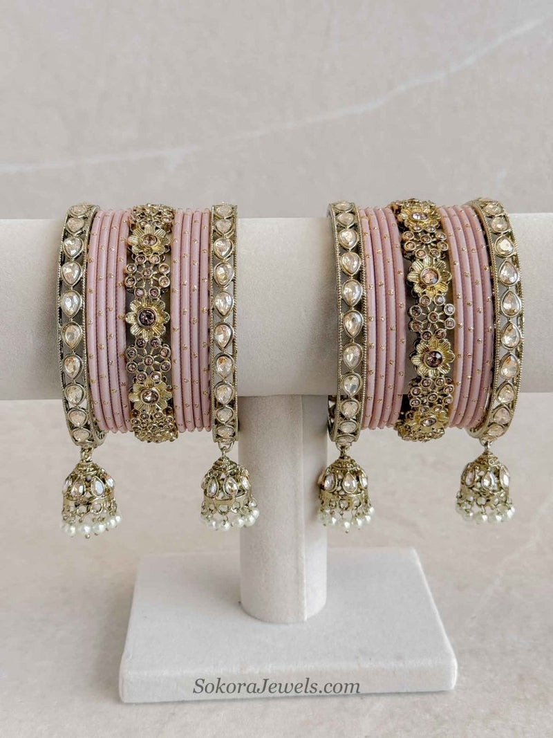 Small Nude Bangles Set - SOKORA JEWELSSmall Nude Bangles SetBANGLES