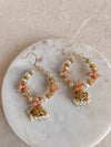 Small Peach Hoops - SOKORA JEWELSSmall Peach Hoops