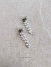 Small Pearl Chain Stud Earrings - 2 Colour Options - SOKORA JEWELSSmall Pearl Chain Stud Earrings - 2 Colour Optionsstuds and tops