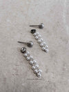 Small Pearl Chain Stud Earrings - 2 Colour Options - SOKORA JEWELSSmall Pearl Chain Stud Earrings - 2 Colour Optionsstuds and tops