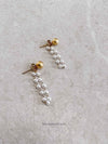 Small Pearl Chain Stud Earrings - 2 Colour Options - SOKORA JEWELSSmall Pearl Chain Stud Earrings - 2 Colour Optionsstuds and tops