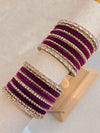 Small Purple Velvet Bangle set - SOKORA JEWELSSmall Purple Velvet Bangle setBANGLES