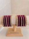 Small Purple Velvet Bangle set - SOKORA JEWELSSmall Purple Velvet Bangle setBANGLES
