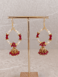 Small Ruby Hoops - SOKORA JEWELSSmall Ruby Hoops