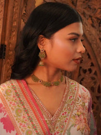 Small Scalloped Kundan set - SOKORA JEWELSSmall Scalloped Kundan set