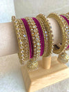 Small Shimmer Crystal Bangle Set - 9 Colour Options - SOKORA JEWELSSmall Shimmer Crystal Bangle Set - 9 Colour OptionsBANGLES