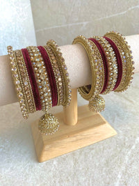 Small Shimmer Crystal Bangle Set - 9 Colour Options - SOKORA JEWELSSmall Shimmer Crystal Bangle Set - 9 Colour OptionsBANGLES