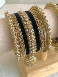 Small Shimmer Crystal Bangle Set - 9 Colour Options - SOKORA JEWELSSmall Shimmer Crystal Bangle Set - 9 Colour OptionsBANGLES