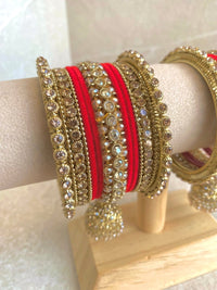 Small Shimmer Crystal Bangle Set - 9 Colour Options - SOKORA JEWELSSmall Shimmer Crystal Bangle Set - 9 Colour OptionsBANGLES