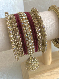 Small Shimmer Crystal Bangle Set - 9 Colour Options - SOKORA JEWELSSmall Shimmer Crystal Bangle Set - 9 Colour OptionsBANGLES