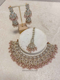 Sofia Clear Necklace Set - 7 Colour Options - SOKORA JEWELSSofia Clear Necklace Set - 7 Colour Optionsnecklace sets