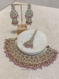 Sofia Clear Necklace Set - 7 Colour Options - SOKORA JEWELSSofia Clear Necklace Set - 7 Colour Optionsnecklace sets