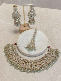 Sofia Clear Necklace Set - 7 Colour Options - SOKORA JEWELSSofia Clear Necklace Set - 7 Colour Optionsnecklace sets