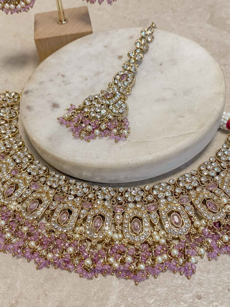 Sofia Clear Necklace Set - 7 Colour Options - SOKORA JEWELSSofia Clear Necklace Set - 7 Colour Optionsnecklace sets