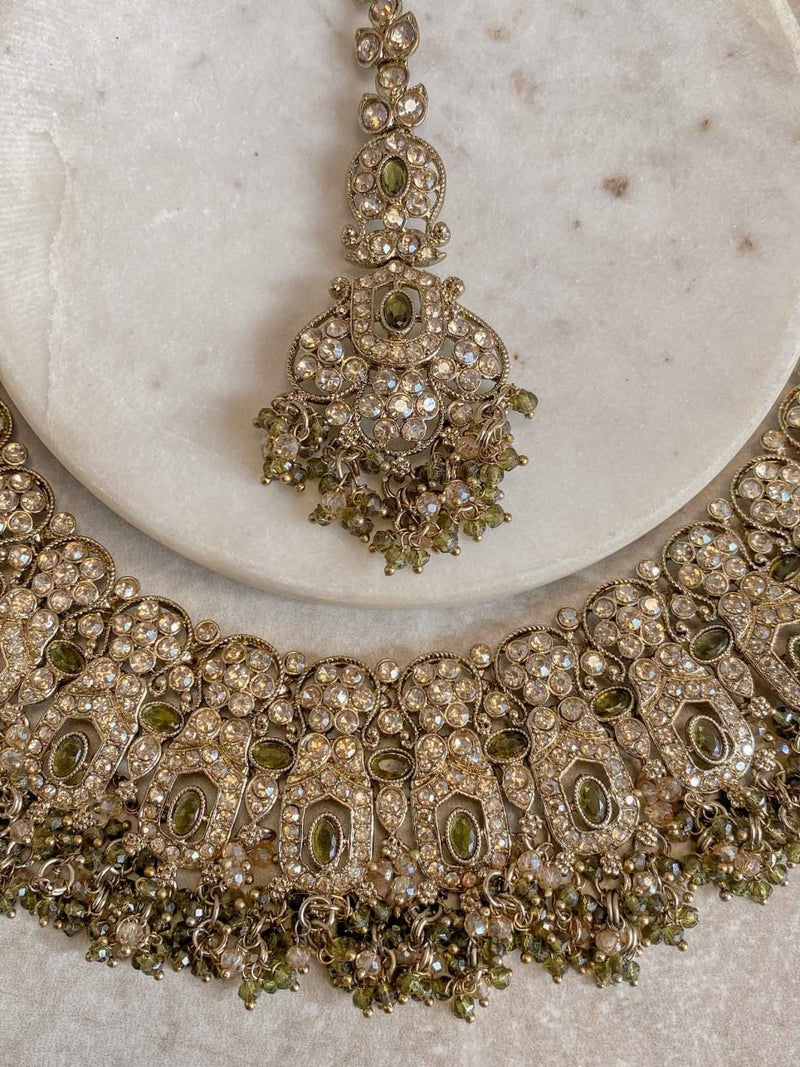 Sofia Golden Necklace Set - 18 Colour Options - SOKORA JEWELSSofia Golden Necklace Set - 18 Colour Optionsnecklace sets