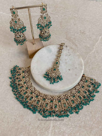Sofia Golden Necklace Set - 18 Colour Options - SOKORA JEWELSSofia Golden Necklace Set - 18 Colour Optionsnecklace sets