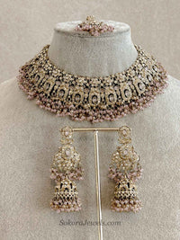 Sofia Golden Necklace Set - 6 Colour Options - SOKORA JEWELSSofia Golden Necklace Set - 6 Colour Optionsnecklace sets