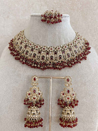 Sofia Golden Necklace Set - 6 Colour Options - SOKORA JEWELSSofia Golden Necklace Set - 6 Colour Optionsnecklace sets