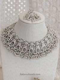 Sofia Silver Necklace Set - SOKORA JEWELSSofia Silver Necklace Setnecklace sets