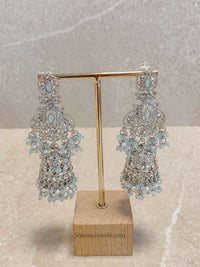 Sofia Silver Necklace Set - 6 Colour Options - SOKORA JEWELSSofia Silver Necklace Set - 6 Colour Optionsnecklace sets