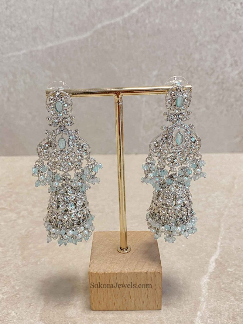 Sofia Silver Necklace Set - 6 Colour Options - SOKORA JEWELSSofia Silver Necklace Set - 6 Colour Optionsnecklace sets