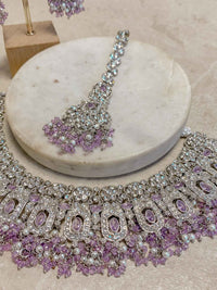 Sofia Silver Necklace Set - 6 Colour Options - SOKORA JEWELSSofia Silver Necklace Set - 6 Colour Optionsnecklace sets