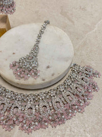 Sofia Silver Necklace Set - 6 Colour Options - SOKORA JEWELSSofia Silver Necklace Set - 6 Colour Optionsnecklace sets