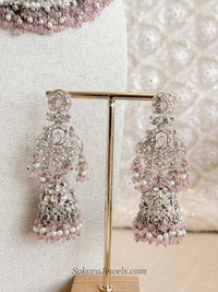 Sofia Silver Necklace Set - Pink - SOKORA JEWELSSofia Silver Necklace Set - Pinknecklace sets