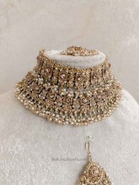 Sofura Bridal Set - Golden - SOKORA JEWELSSofura Bridal Set - Goldennecklace sets
