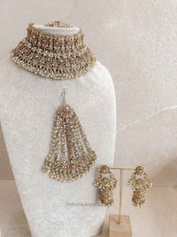 Sofura Bridal Set - Golden - SOKORA JEWELSSofura Bridal Set - Goldennecklace sets