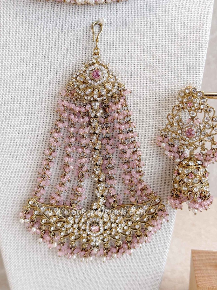 Sofura Bridal Set - Light Pink - SOKORA JEWELSSofura Bridal Set - Light Pinknecklace sets