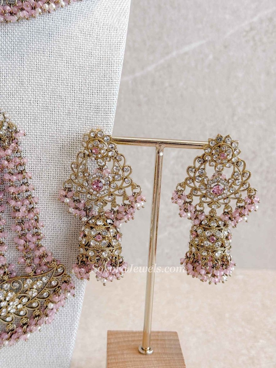 Sofura Bridal Set - Light Pink - SOKORA JEWELSSofura Bridal Set - Light Pinknecklace sets