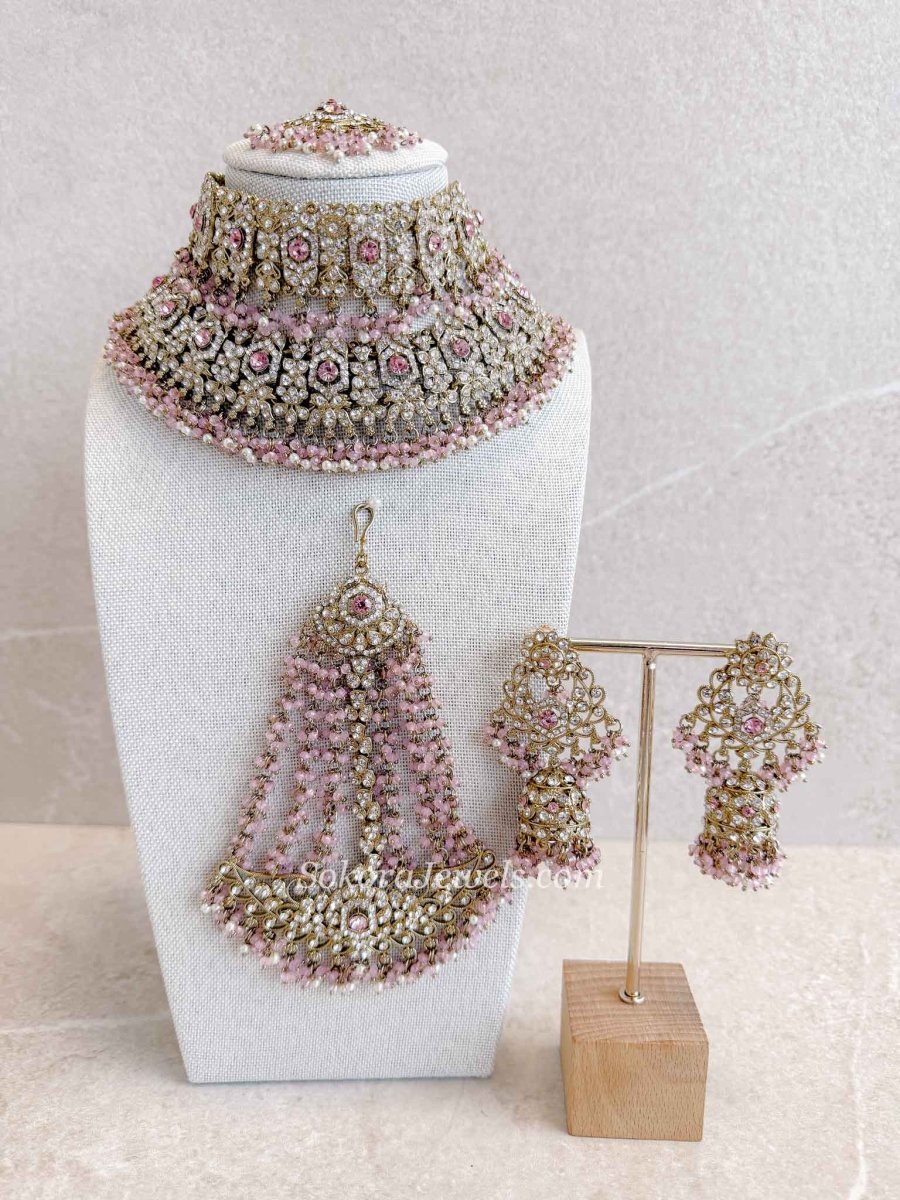 Sofura Bridal Set - Light Pink - SOKORA JEWELSSofura Bridal Set - Light Pinknecklace sets