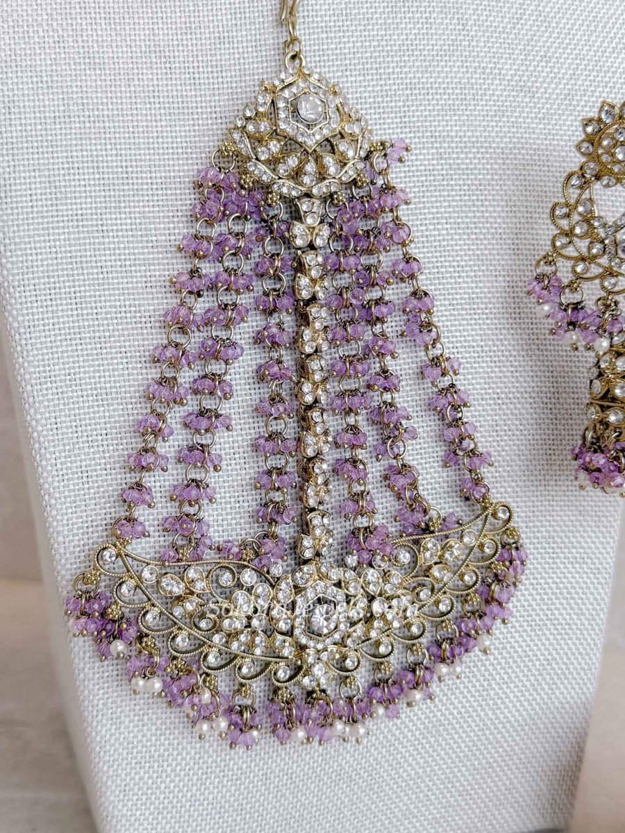 Sofura Bridal Set - Light Purple - SOKORA JEWELSSofura Bridal Set - Light Purplenecklace sets