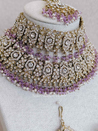 Sofura Bridal Set - Light Purple - SOKORA JEWELSSofura Bridal Set - Light Purplenecklace sets