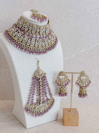 Sofura Bridal Set - Light Purple - SOKORA JEWELSSofura Bridal Set - Light Purplenecklace sets