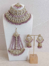 Sofura Bridal Set - Light Purple - SOKORA JEWELSSofura Bridal Set - Light Purplenecklace sets