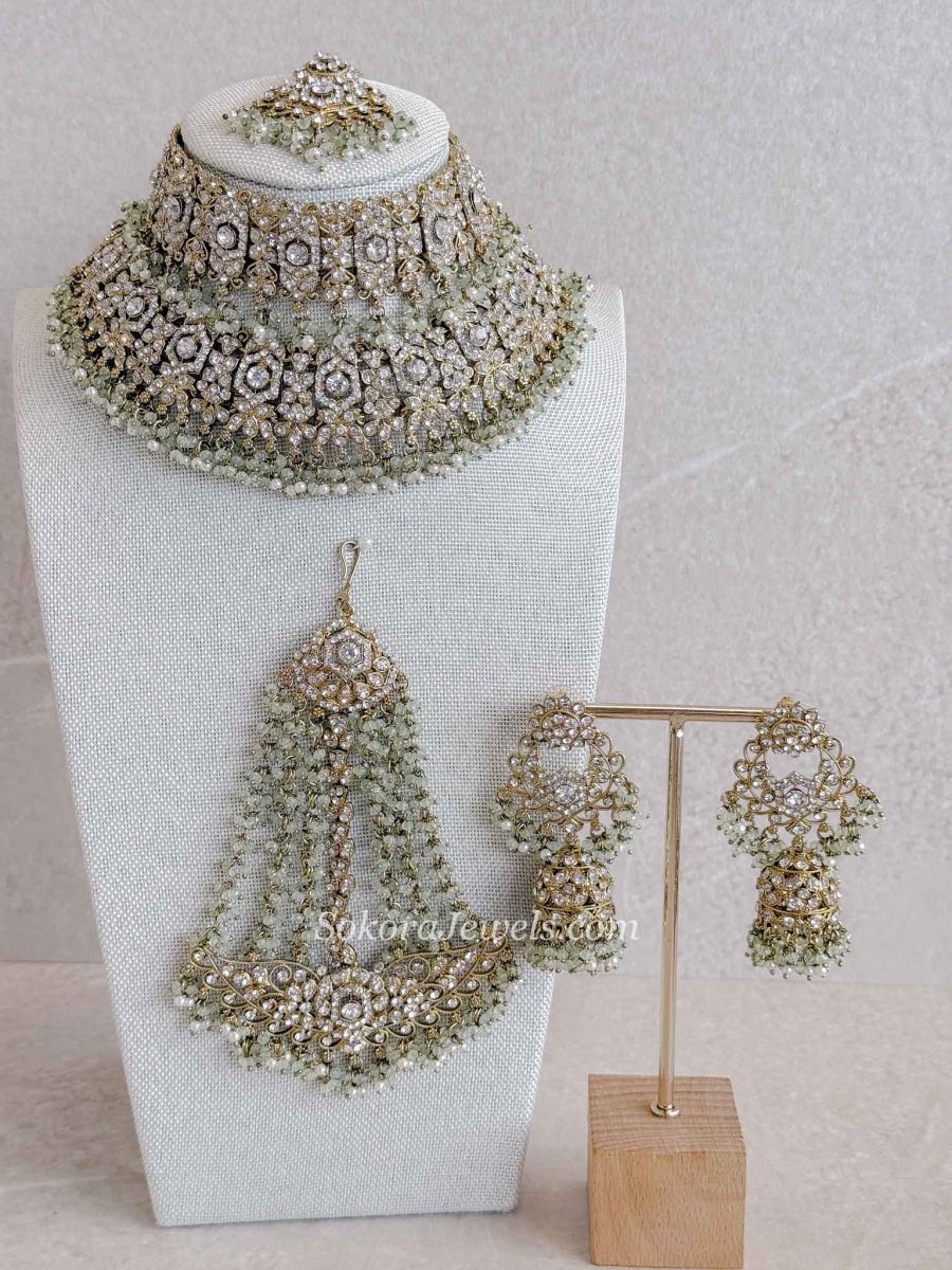 Sofura Bridal Set - Mint - SOKORA JEWELSSofura Bridal Set - Mintnecklace sets