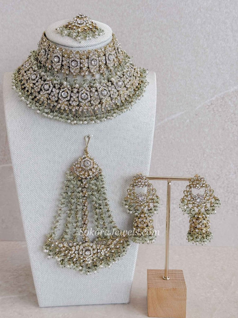 Sofura Bridal Set - Mint - SOKORA JEWELSSofura Bridal Set - Mintnecklace sets